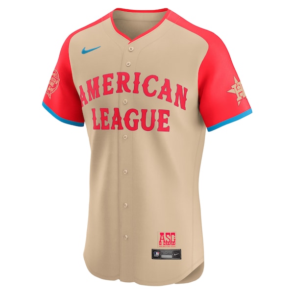 Jose Altuve American League Nike 2024 MLB All-Star Game Elite Player Jersey - Cream - Image 2