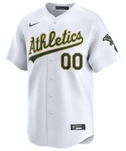 Alternative view of Athletics Nike Home Limited Pick-A-Player Retired Roster Jersey - White