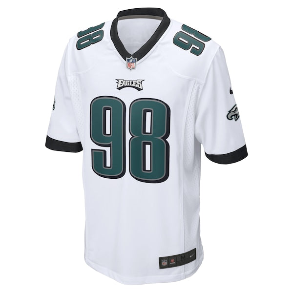 Jalen Carter Philadelphia Eagles Nike Game Jersey - White - Image 2