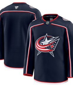 Alternative view of Columbus Blue Jackets  Home Premium Jersey - Navy/White