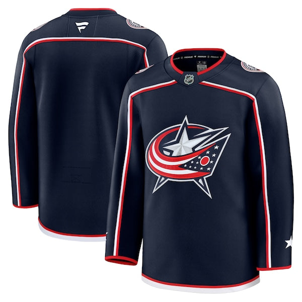Columbus Blue Jackets Home Premium Jersey - Navy/White - Image 2
