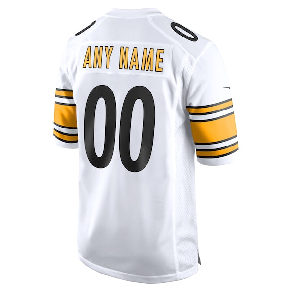 Pittsburgh Steelers Nike Game Custom Jersey - White - Image 3