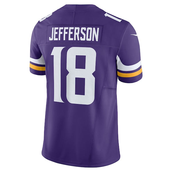 Justin Jefferson Minnesota Vikings Nike Vapor F.U.S.E. Limited Jersey - Purple/White - Image 4