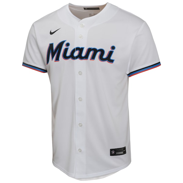 Jazz Chisholm Jr. Miami Marlins Nike Youth Home Game Player Jersey - White - Image 2