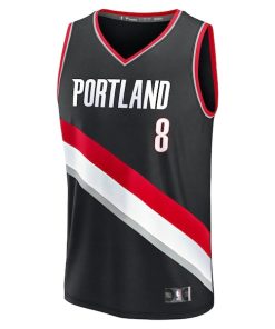 Alternative view of Deni Avdija Portland Trail Blazers  Fast Break Replica Player Jersey - Icon Edition - Black