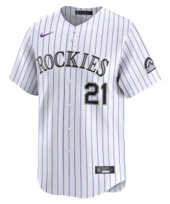 Alternative view of Kyle Freeland Colorado Rockies Nike Home Limited Player Jersey - White