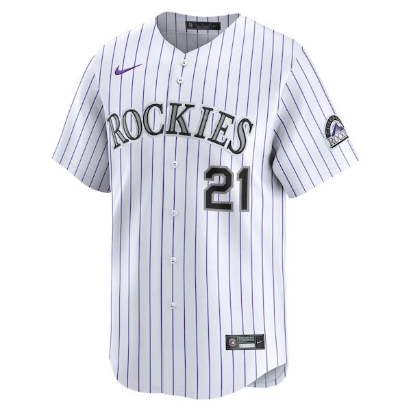 Kyle Freeland Colorado Rockies Nike Home Limited Player Jersey - White - Image 2