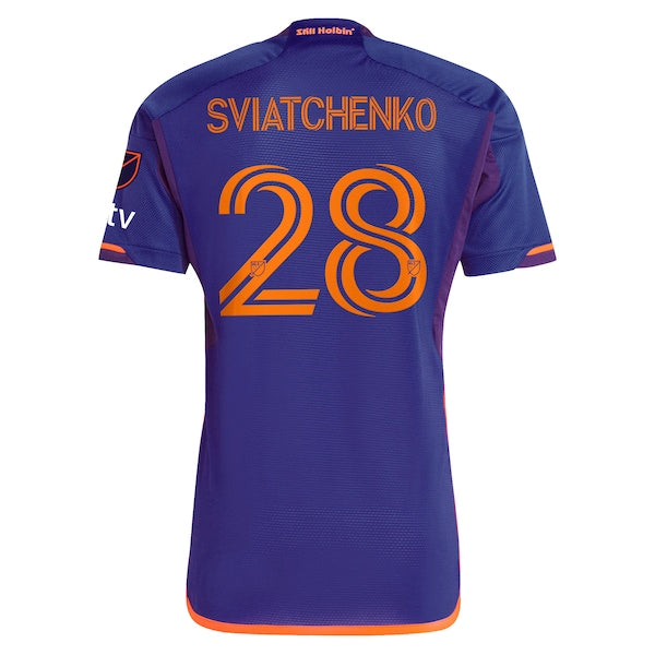 Erik Sviatchenko Houston Dynamo FC adidas 2024 Still Holdin' Authentic Player Jersey?ยจC Purple - Image 7