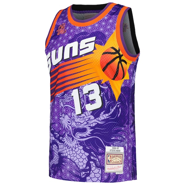 Steve Nash Phoenix Suns 1996/97 Hardwood Classics Asian Heritage 6.0 Swingman Throwback Player Jersey - Purple - Image 2
