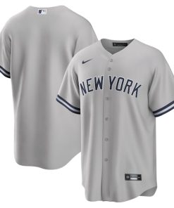 New York Yankees Nike Big & Tall Road Replica Team Jersey - Gray
