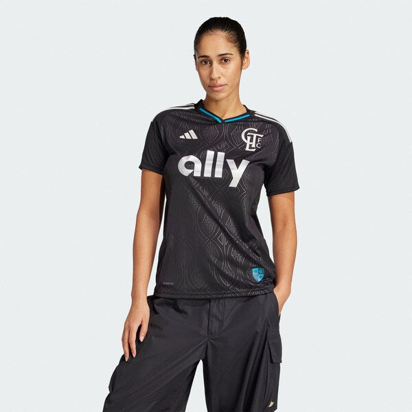 Charlotte FC adidas Women's 2025 Fortress Kit Replica Jersey - Black - Image 3