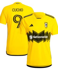 Cucho Hern¨¢ndez Columbus Crew adidas 2024 The Home Kit Replica Player Jersey - Yellow
