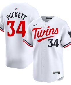 Kirby Puckett Minnesota Twins Nike Home Limited Player Jersey - White