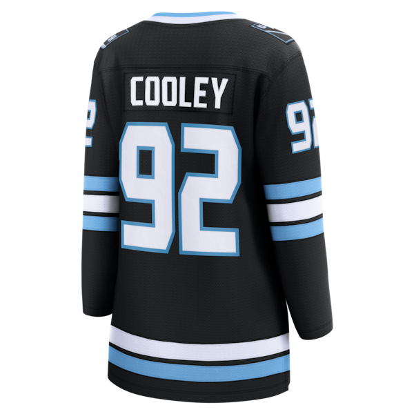 Logan Cooley Utah Mammoth Women's Home Breakaway Jersey - Black - Image 3