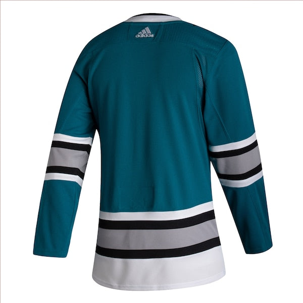 San Jose Sharks adidas 30th Anniversary Authentic Jersey - Teal - Image 3