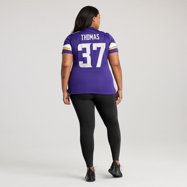 Tavierre Thomas Minnesota Vikings Nike Women's Team Game Jersey - Purple - Image 7