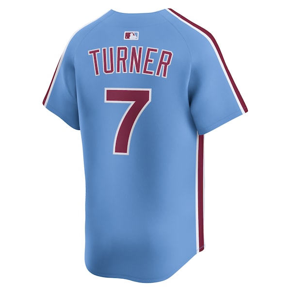 Trea Turner Philadelphia Phillies Nike Alternate Limited Player Jersey - Light Blue - Image 3