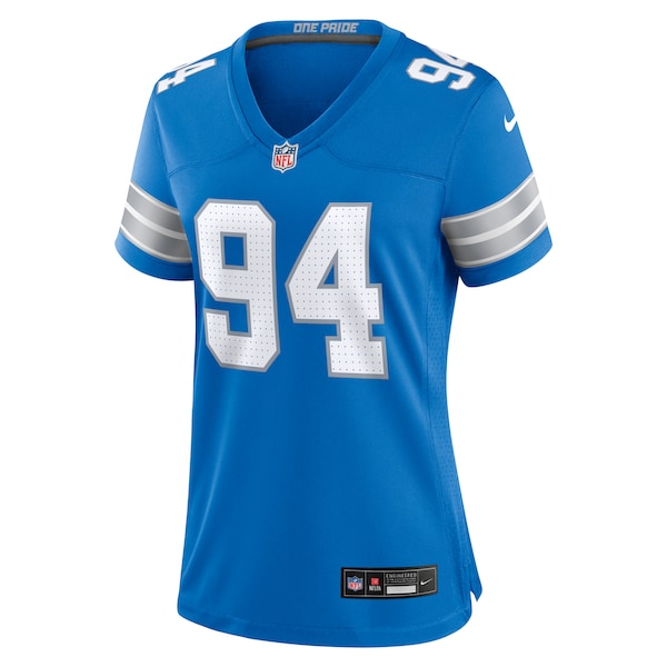 Mekhi Wingo Detroit Lions Nike Women's Team Game Jersey - Blue - Image 2