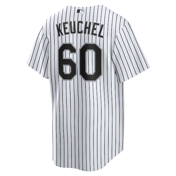 Dallas Keuchel Chicago White Sox Nike Home Replica Player Jersey - White/Black - Image 3