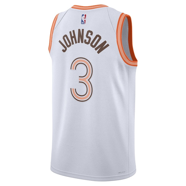 Keldon Johnson San Antonio Spurs Nike Unisex 2023/24 Swingman Jersey - White - City Edition - Image 3