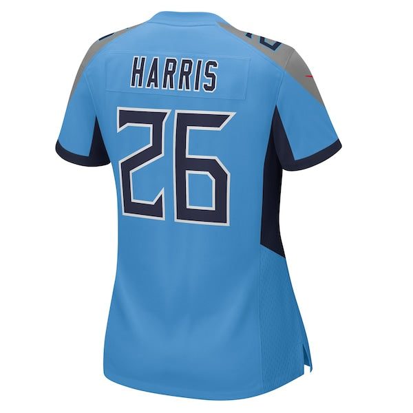 Marcus Harris Tennessee Titans Nike Women's Team Game Jersey - Light Blue - Image 3