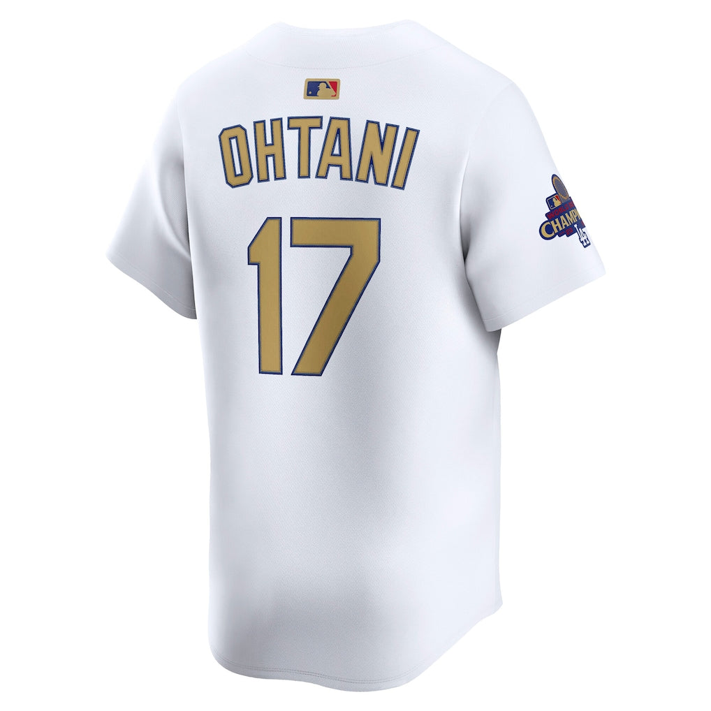 Shohei Ohtani Los Angeles Dodgers Nike 2025 Gold Collection Limited Jersey ยจC White - Image 4