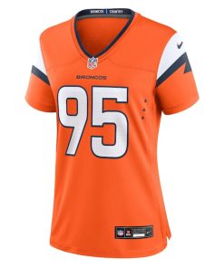 Alternative view of Sai'vion Jones Denver Broncos Nike Women's Team Game Jersey -  Orange