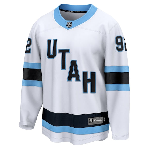 Logan Cooley Utah Hockey Club Breakaway Player Jersey - White/Black - Image 3