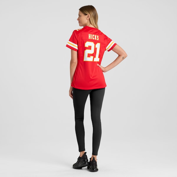 Jaden Hicks Kansas City Chiefs Nike Women's Game Jersey - Red - Image 6