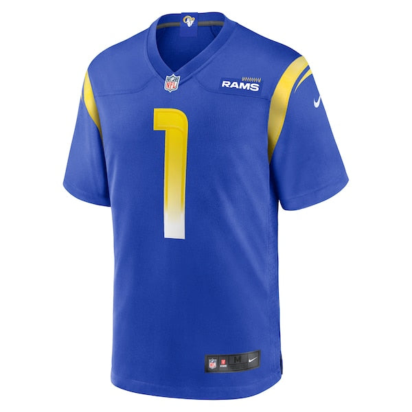 Number 1 Dad Los Angeles Rams Nike Game Jersey - Royal - Image 2