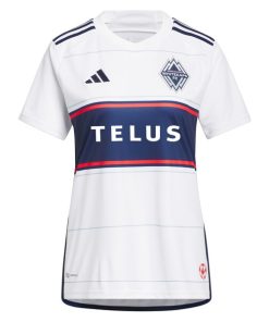 Alternative view of Vancouver Whitecaps FC adidas Women's 2024 Bloodlines Replica Custom Jersey - White