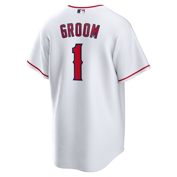 Los Angeles Angels Nike #1 Groom Home Replica Jersey - White - Image 3