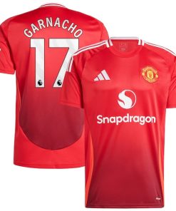 Alejandro Garnacho Manchester United 2024/25 Home Replica Player Jersey - Red