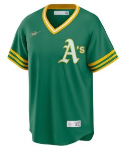 Alternative view of Reggie Jackson Oakland Athletics Nike Road Cooperstown Collection Player Jersey - Kelly Green