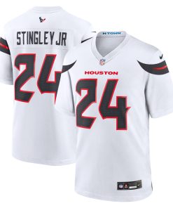 Alternative view of Derek Stingley Jr. Houston Texans Nike Alternate Game Jersey - Red/Navy/White