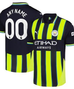 Alternative view of Manchester City Puma 2024/25 Away Replica Custom Jersey - Navy