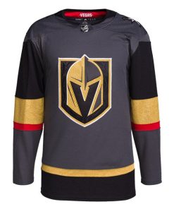 Alternative view of Vegas Golden Knights adidas Alternate Authentic Jersey - Gray
