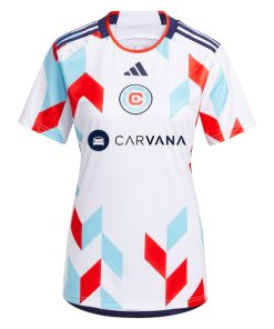 Alternative view of Chicago Fire adidas Women's 2024 A Kit For All Replica Jersey?¨C White