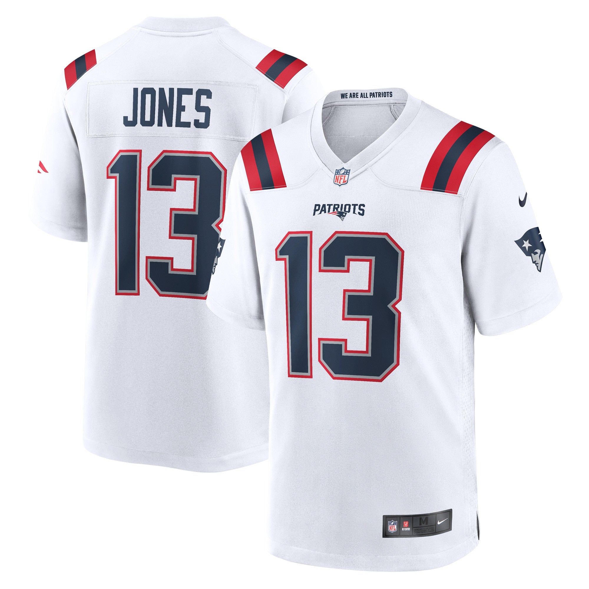 Jack Jones New England Patriots Nike Game Player Jersey - Navy/White - Image 5