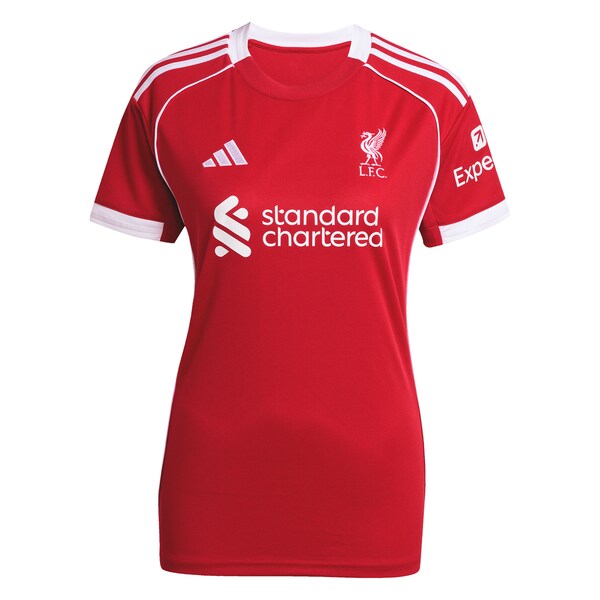 Liverpool adidas Women's 2025/26 Home Custom Replica Jersey - Red - Image 2