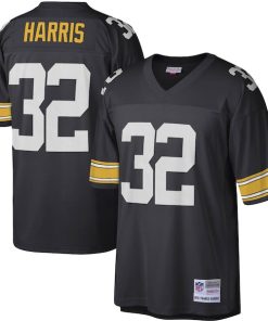 Alternative view of Franco Harris Pittsburgh Steelers Legacy Replica Jersey - Black/White