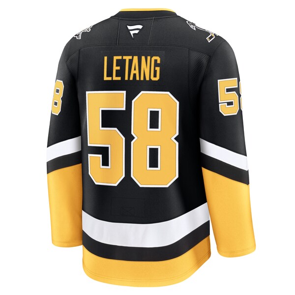 Kris Letang Pittsburgh Penguins Alternate Premium Jersey - Black - Image 5