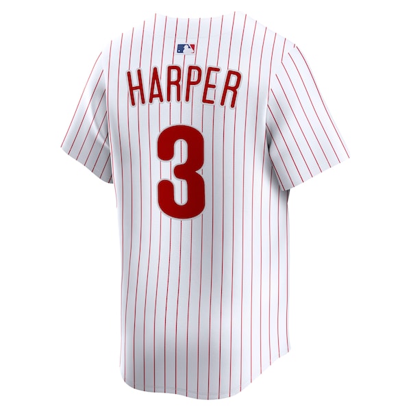 Bryce Harper Philadelphia Phillies Nike Home Limited Player Jersey - White - Image 3