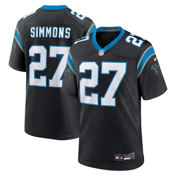 Isaiah Simmons Carolina Panthers Nike Team Game Jersey - Black