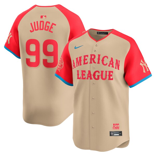 Aaron Judge American League Nike 2024 MLB All-Star Game Limited Player Jersey - Cream - Image 2