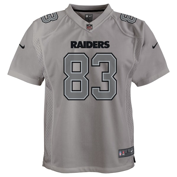Darren Waller Las Vegas Raiders Nike Youth Atmosphere Game Jersey - Gray - Image 2