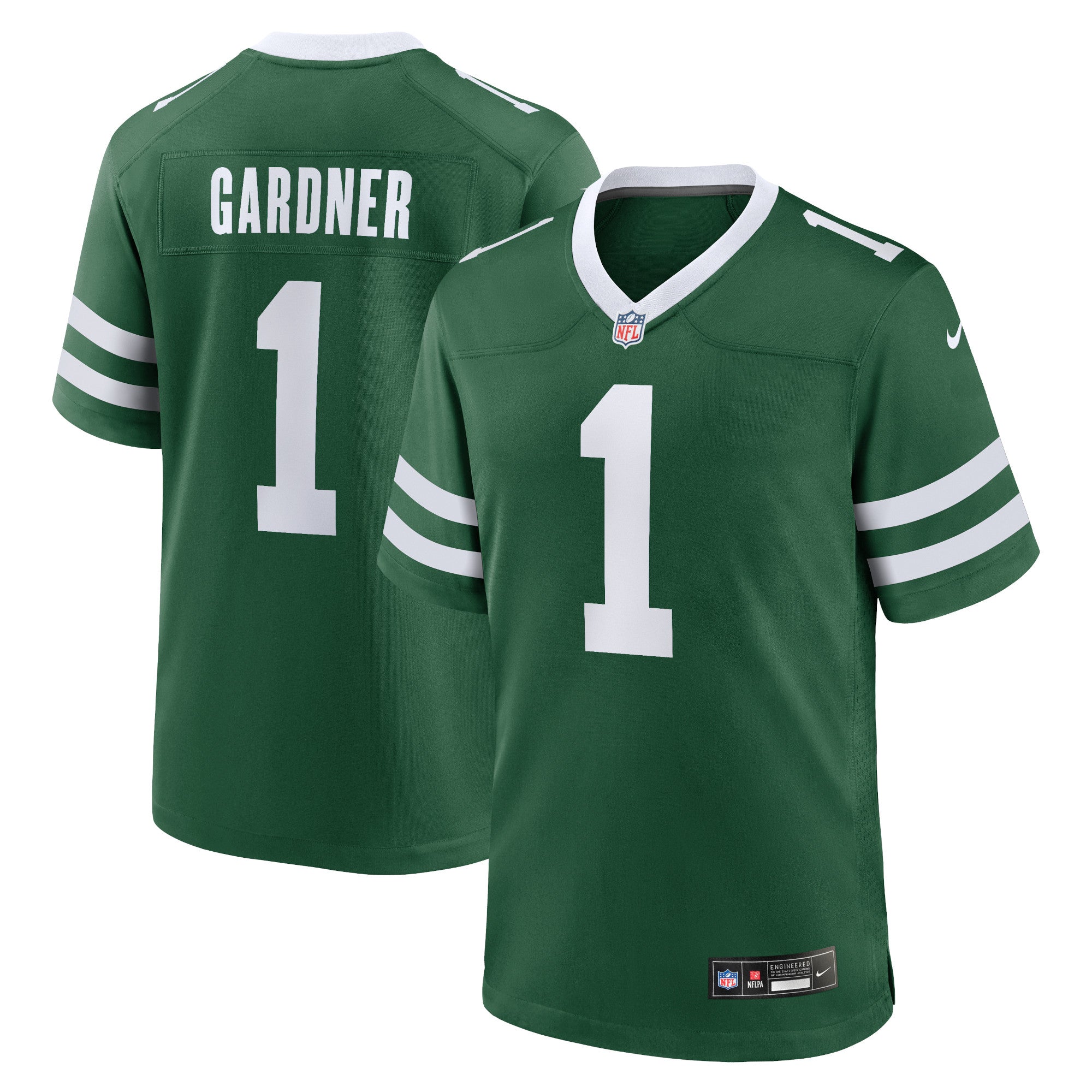 Ahmad Sauce Gardner New York Jets Nike Alternate Game Jersey - Legacy Black/Green/White - Image 7