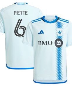 Samuel Piette CF Montreal adidas Youth 2024 La Main Replica Player Jersey?¨C Light Blue