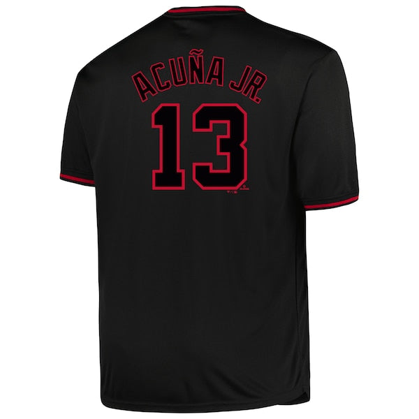 Ronald Acu?a Jr. Atlanta Braves Profile Big & Tall Pop Fashion Player Jersey - Black - Image 3