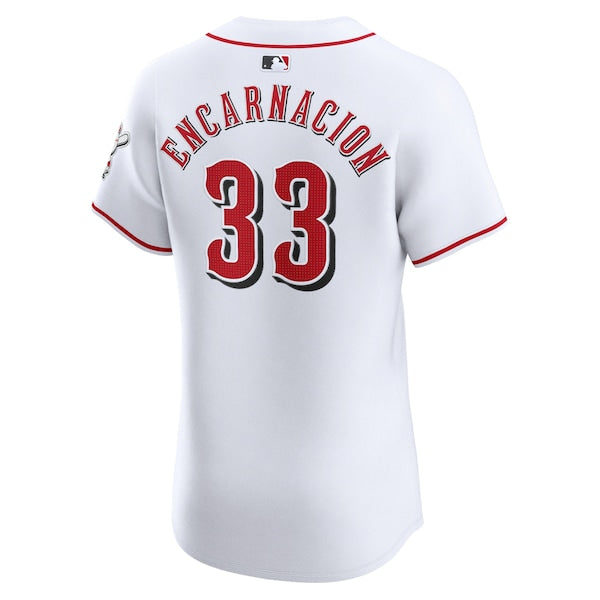 Christian Encarnacion-Strand Cincinnati Reds Nike Home Elite Player Jersey - White - Image 3